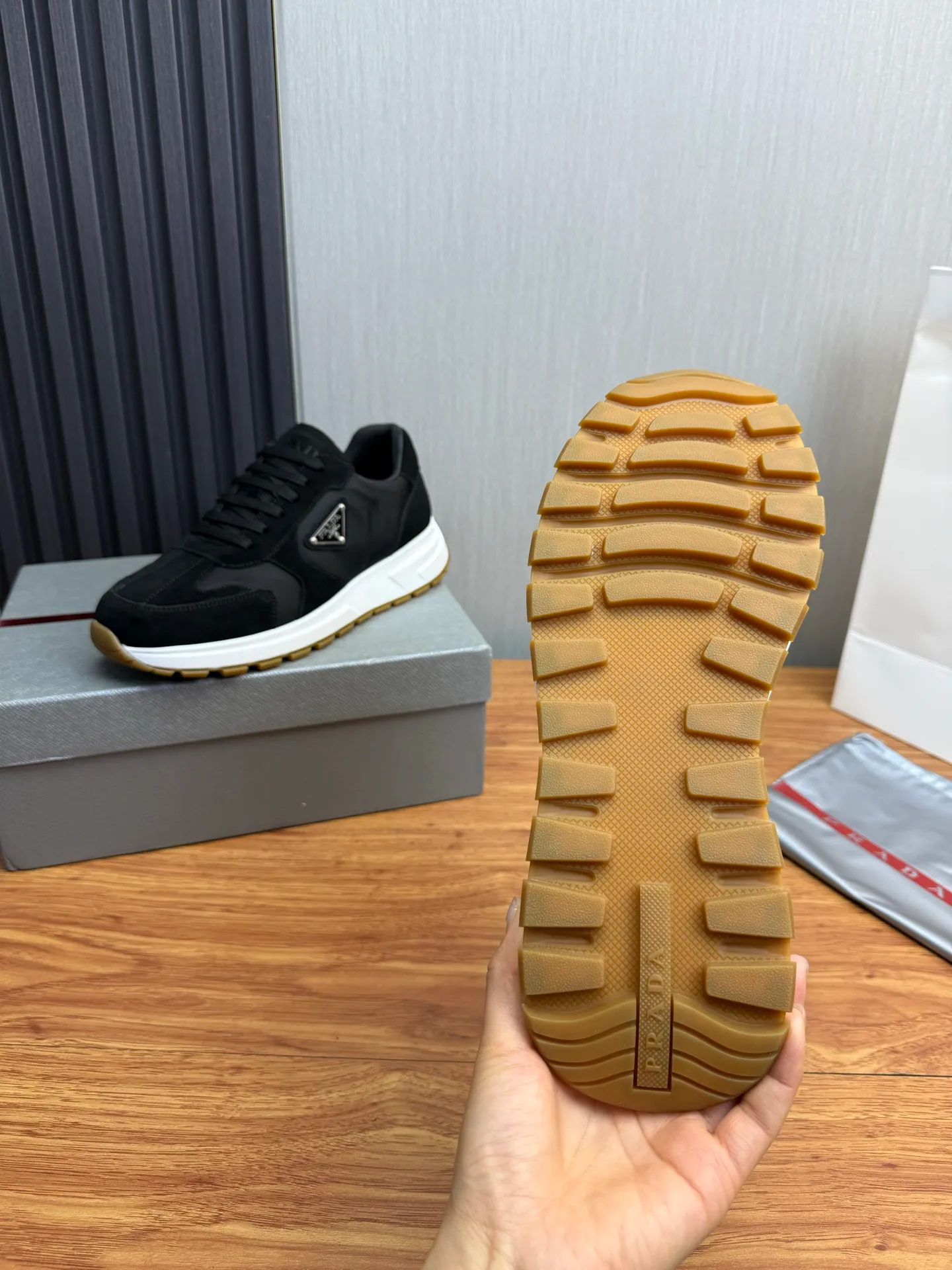 Men's shoes 560💰 [PRADA] Popular items in men's shoe counters, synchronized with the official website, 1 high-quality shipment ✔️Original cowhide + cowhide lining, 1🆚1 replica, original sole, 38-45 (45 customized, non-refundable)